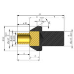 Tasseau en laiton N°06