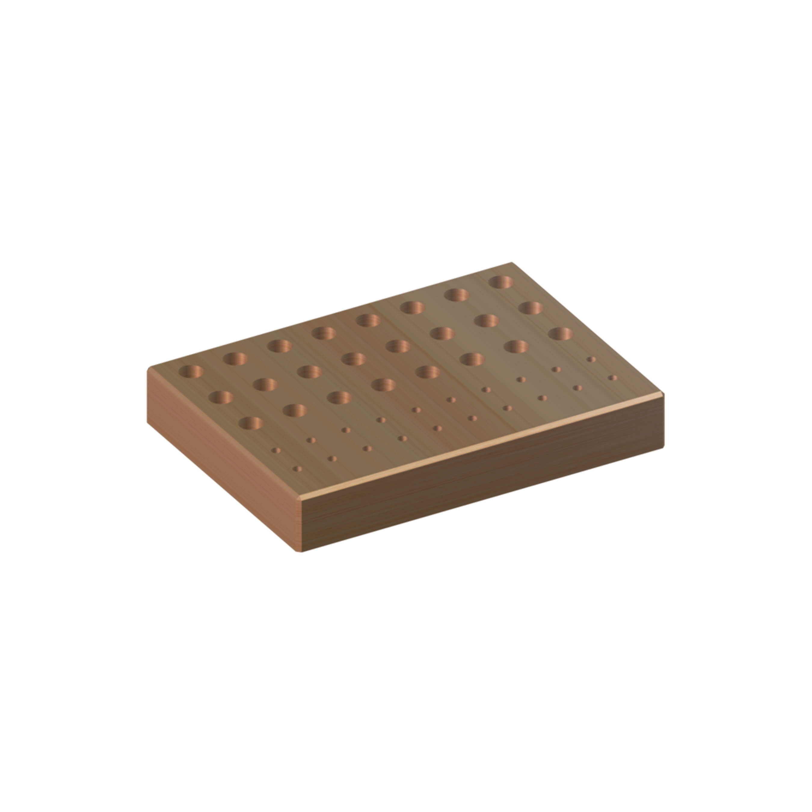 Wooden punch storage plate