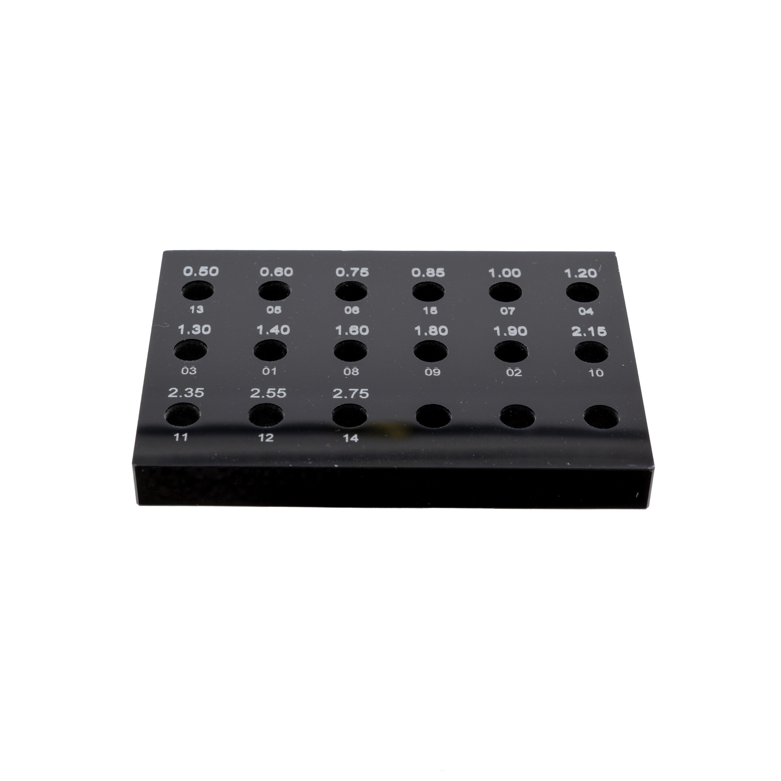 Plaque de rangement pour embouts