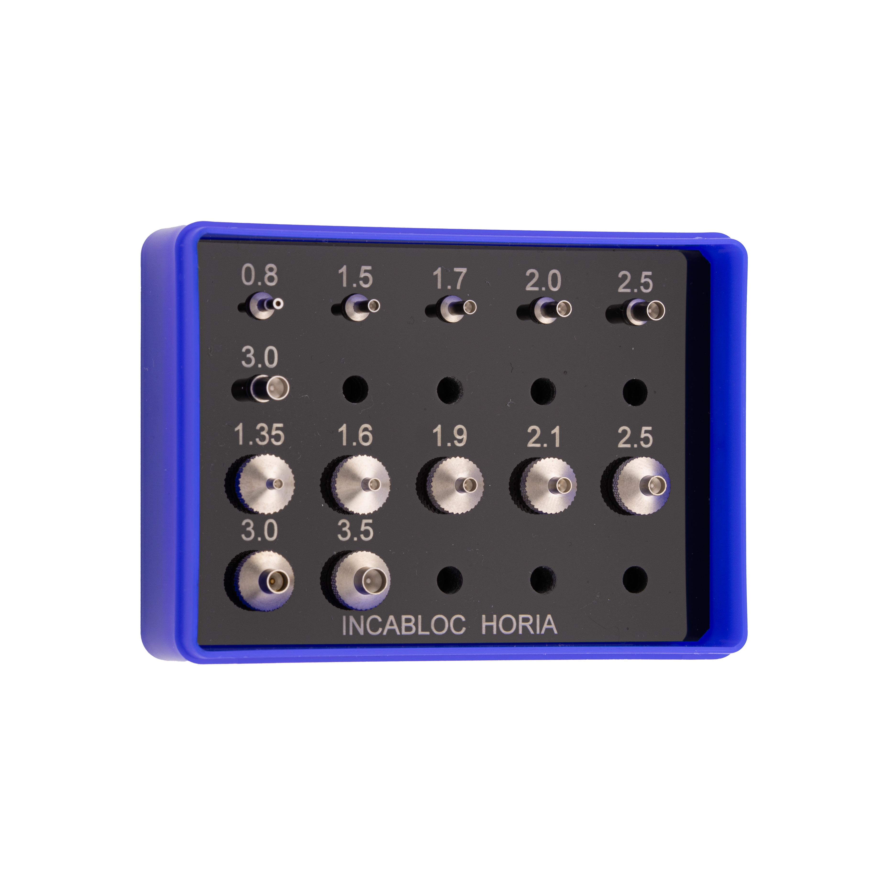 Jeu de tasseaux et poussoirs 3.00 mm pour incabloc