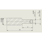 Poussoir seul pour incabloc 4.00 mm Ø 0.80 - Ø 3.00