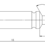 Poussoir plein, 3.00 mm, Ø sur demande