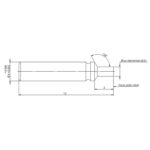 Poussoir plein, 4.00 mm, Ø sur demande