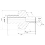 Drilled anvil, 4.00 mm, Ø on request