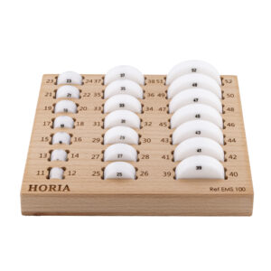 Jeu de posages pour verres de montre plats