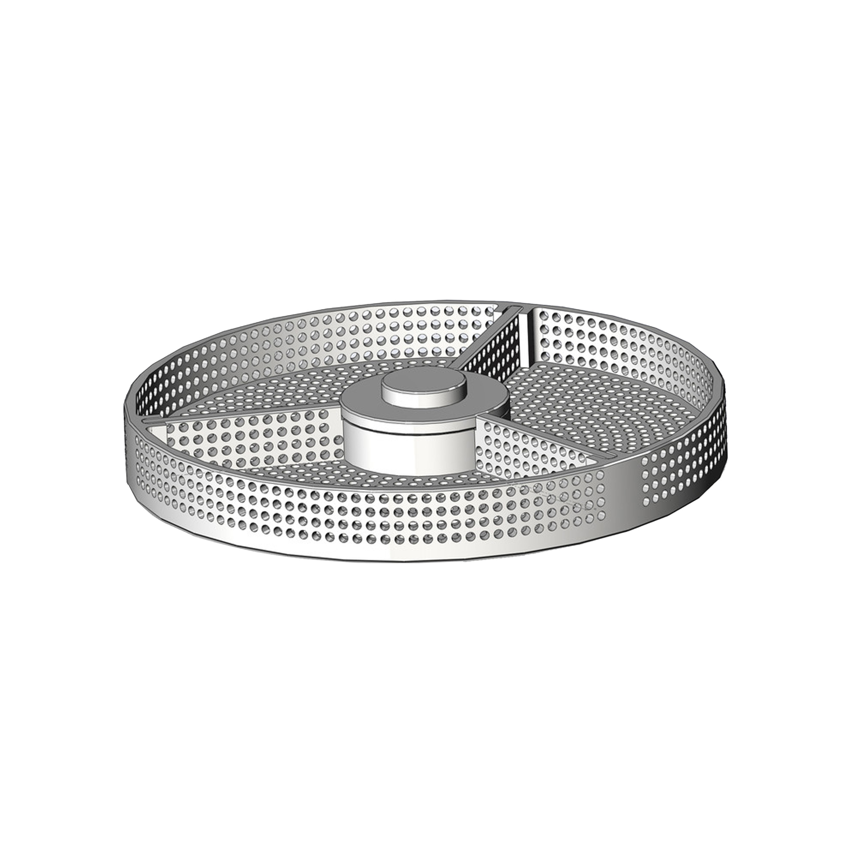 Panier de lavage Ø 63.00 mm, trois séparations