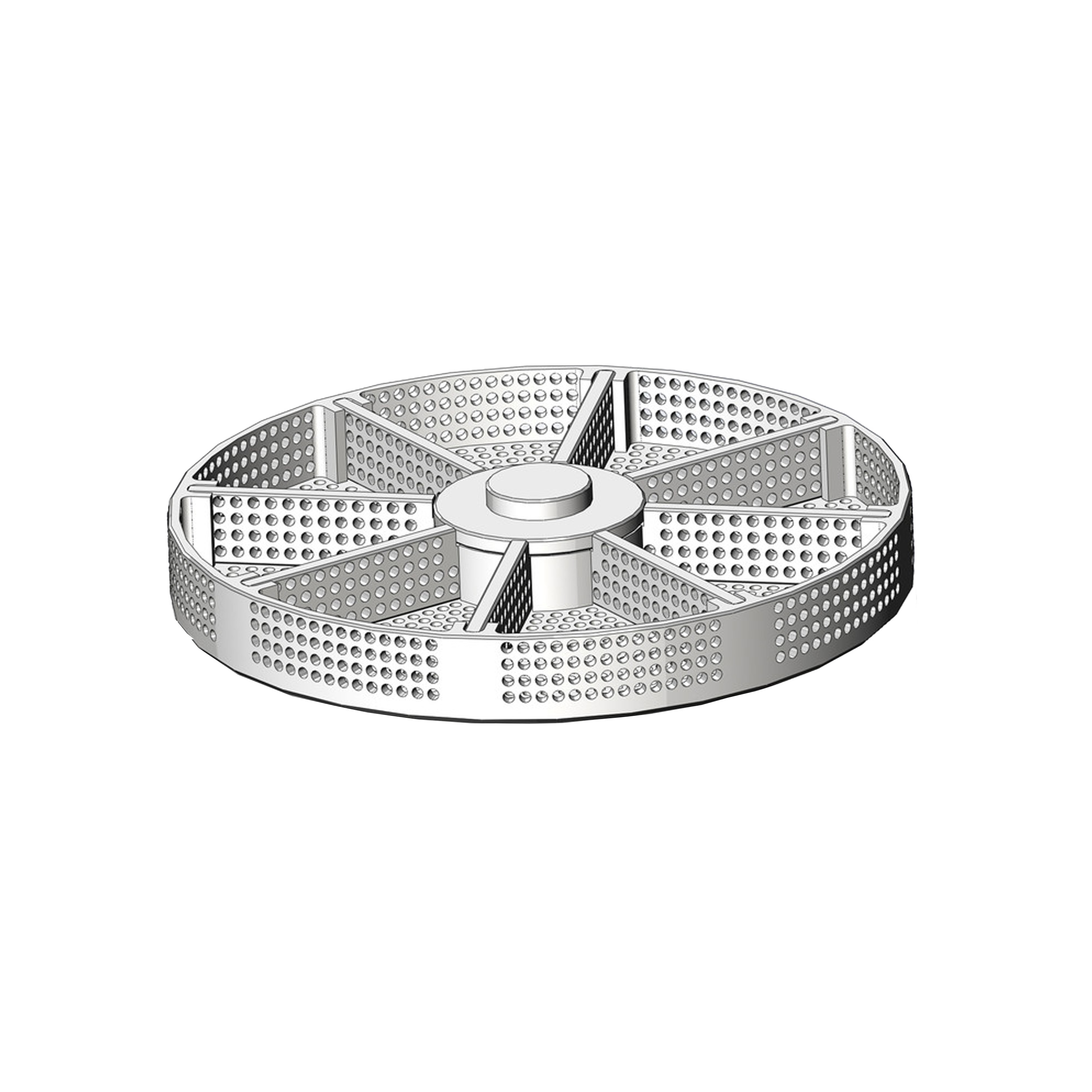 Panier de lavage Ø 63.00 mm, huit séparations