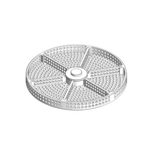 Panier de lavage Ø 82.00 mm, six séparations, Ø trou 2.00 mm
