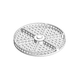 Panier de lavage Ø 82.00 mm, six séparations, Ø trou 5.00 mm