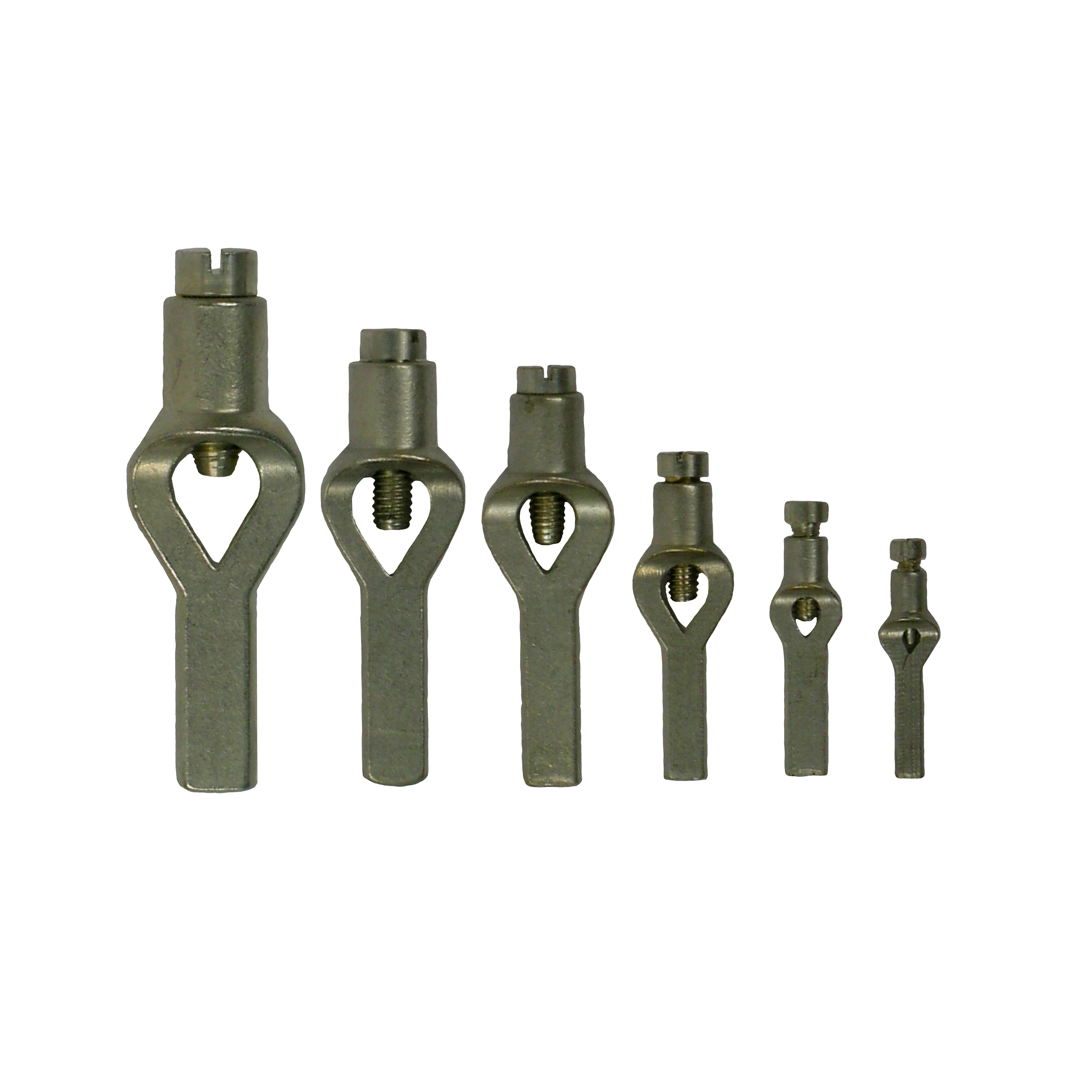 Jeu de cœurs en laiton