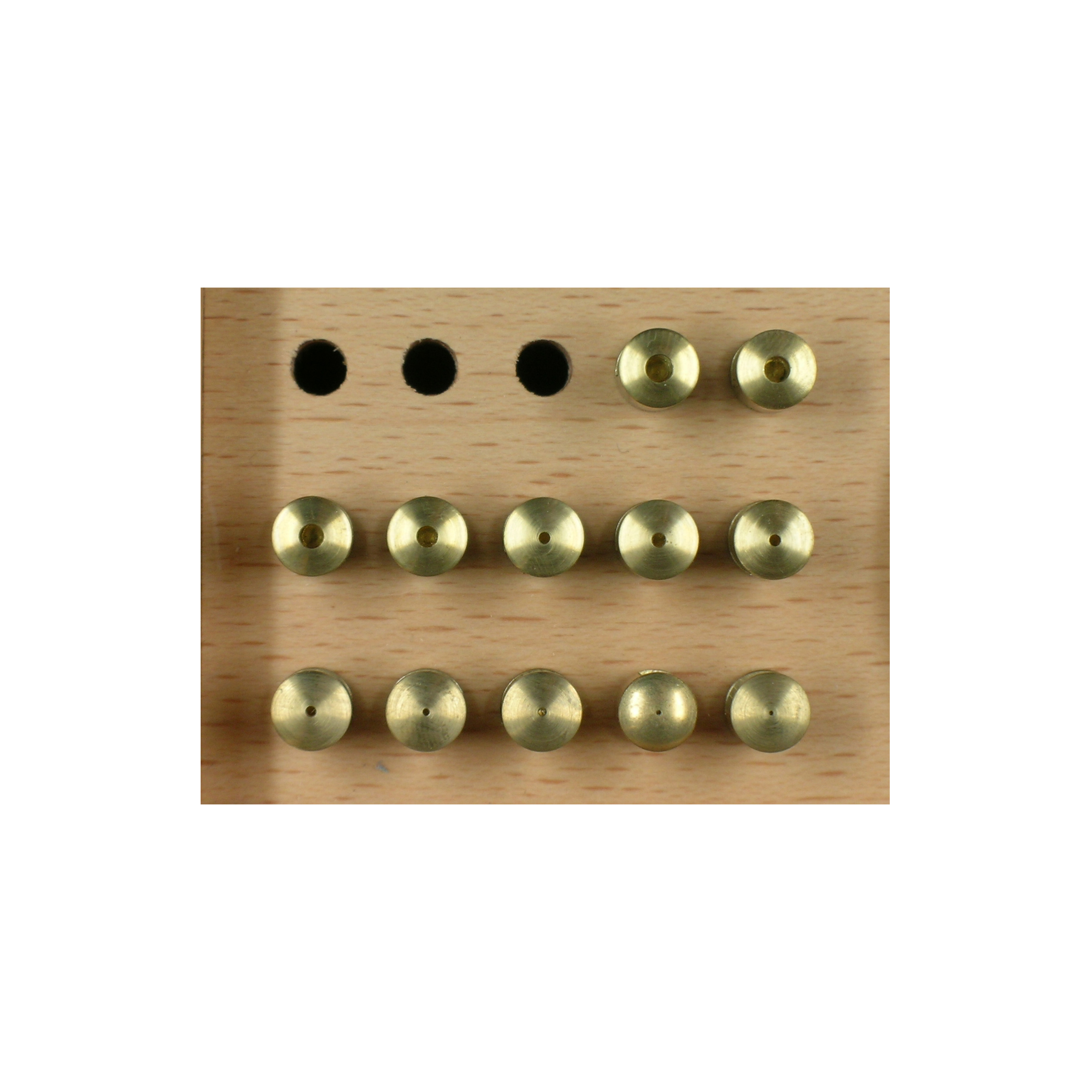 Jeu de 12 lanternes en laiton