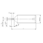 Vis d'appui porte-mouvement, diamètre et longueur sur demande